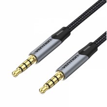 Vention Cable Estereo Jack 3.5 Macho a Jack 3.5 Macho - 0.5m - Color Gris