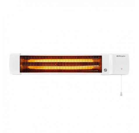 Orbegozo BB 5002 Estufa de Cuarzo para Baño - Calor Instantaneo y Eficiente - Diseño Atractivo y Facil Instalacion - Potencia Ajustable - Pantalla Orientable