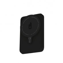 Blackbyte Bateria Lipo Externa/Powerbank de 5000mAh - 15W - Entrada y Salida USB-C - Carga Inalambrica - Tacto Engomado - Extraplana - Color Negro