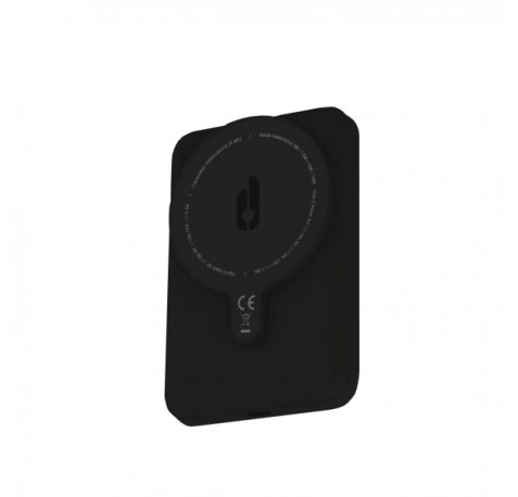 Blackbyte Bateria Lipo Externa/Powerbank de 5000mAh - 15W - Entrada y Salida USB-C - Carga Inalambrica - Tacto Engomado - Extraplana - Color Negro