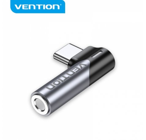 Vention Adaptador USB-C Macho a Jack 3.5mm Hembra - Aluminio Gris