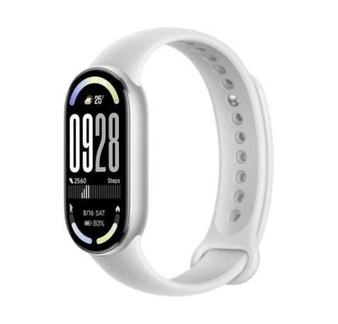 Xiaomi Smart Band 10 Mystic Rose Pulsera Inteligente - Pantalla AMOLED 1.72" - 1500 Nits - Mas de 150 Modos Deportivos - Monitor SpO2 y Ritmo Cardiaco - Resistente 5ATM - Color Plata