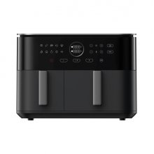 Xiaomi Dual Zone Air Fryer Freidora de Aire 10L Doble Zona 3.5L + 6.5L - Potencia 2700W con Tecnologia de Circulacion 360Â° - Temperatura 40â??230Â°C - Funcion SYNC y 9 Modos de Cocinado - Control Tactil - Color Negro