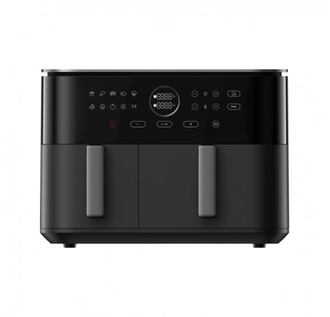 Xiaomi Dual Zone Air Fryer Freidora de Aire 10L Doble Zona 3.5L + 6.5L - Potencia 2700W con Tecnologia de Circulacion 360Â° - Temperatura 40â??230Â°C - Funcion SYNC y 9 Modos de Cocinado - Control Tactil - Color Negro