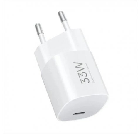 Xiaomi 33W Nano Power Adapter Cargador GAN de Pared para Smartphone - USB-C 33W - Carga Rapida - Color Blanco