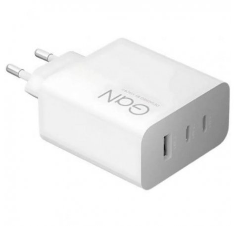 Xiaomi 90W Hypercharge Cargador GAN de Pared para Smartphone - 2xUSB-C + 1xUSB-A - Carga Rapida - Color Blanco