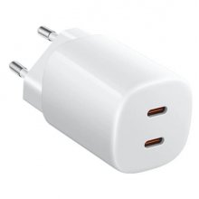 Xiaomi 45W Nano  Turbo Charging Power Adapter Cargador GAN de Pared para Smartphone - 2xUSB-C - Carga Rapida - Color Blanco