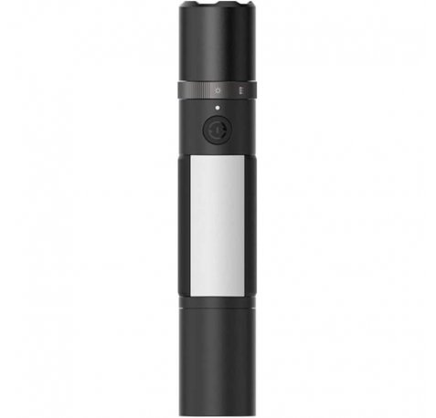 Xiaomi Flashligh Linterna Multifuncion 1000 Lumenes - Fijacion Magnetica - Cortador de Cinturon de Seguridad e Interruptor para Romper Ventanas - Bateria 3100mAh - Color Negro
