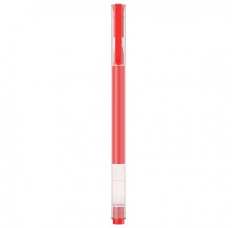 Xiaomi High-Capacity Caja de 10 Boligrafos de Gel - Punta 0.5mm - Alta Capacidad - Secado Rapido - Color Rojo
