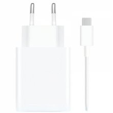 Xiaomi 120W HyperCharge Combo Cargador de Pared para Smartphone USB-A 120W + Cable - Identificacion Inteligente de Dispositivos - Color Blanco