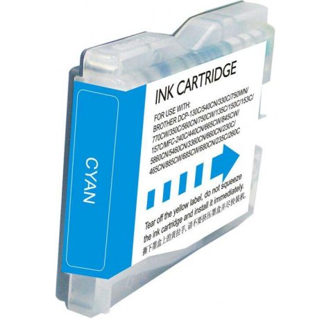 Compatible Tinta BROTHER LC1000XL / LC970XL Cyan LC-1000C / LC-970C