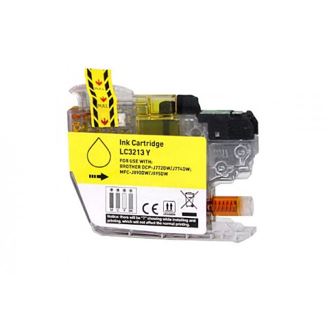 Compatible Tinta BROTHER LC3213 / LC3211 Amarillo LC-3213Y / LC-3211Y