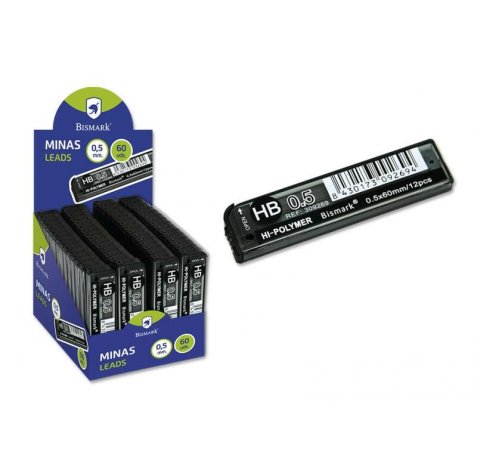 Bismark Minas de Repuesto para Portaminas - HB - 0.5mm (60 uds)