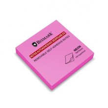 Bismark Bloc de 100 Notas Adhesivas 76x76mm - Color Magenta Neon (12 uds)