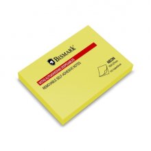Bismark Bloc de 100 Notas Adhesivas 76x127mm - Color Amarillo Neon (12 uds)