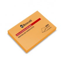 Bismark Bloc de 100 Notas Adhesivas 76x127mm - Color Naranja Neon (12 uds)