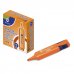 Bismark Marcador Fluorescente - Punta Biselada 1 - 5mm Aprox - Tinta Base de Agua - Color Naranja (10 uds)