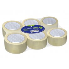 Bismark Pack de 6 Precintos de Embalaje 50mm x 66m - Polipropileno 55 micras - Transparente