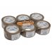 Zap Pack de 6 Precintos de Embalaje 50mm x 66m - Polipropileno 55 micras - Color Marron
