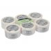 Zap Pack de 6 Precintos de Embalaje 50mm x 66m - Polipropileno 55 micras - Color Blanco