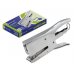 Bismark Grapadora Tenaza Cromada 40H - Capacidad de 40 Hojas - Diseño Ergonomico - Alta Durabilidad - Color Plata