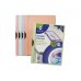 Bismark Pastel Dossier con Clip A4 - Polipropileno Transparente - Clip Metalico Lateral - Capacidad 30 Hojas - Colores Surtidos (5 uds)