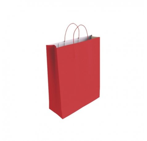 Bismark Bolsa de Papel Celulosa - Medidas 40x14x32cm - Color Rojo (25 uds)