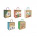 Bismark Bolsa de Papel Kraft con Mensajes NavideÃ±os - Medidas 26x8x24cm - 5 DiseÃ±os Diferentes (25 uds)