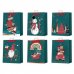 Bismark Bolsa de Papel Navidad - Impresion Foil - 6 DiseÃ±os Diferentes (12 uds)