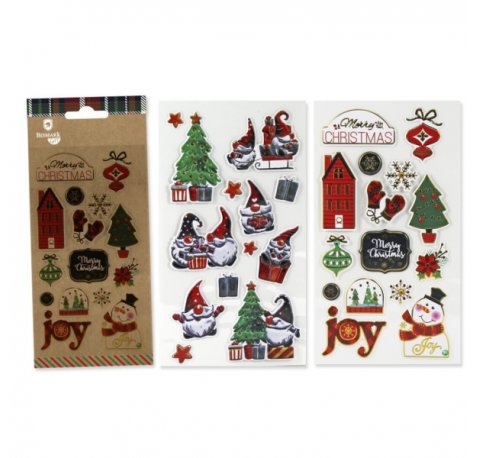 Bismark Pack con 2 Hojas de Pegatinas NavideÃ±as