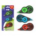 Bismark Pack de 3 Cintas Correctoras 5mmx8m - Perfecta Adherencia al Papel - Presentacion en Blister - Colores Surtidos (12 uds)