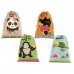 Bismark Animals Bolsa Escolar para Merienda - Medida 22x35cm - Ciere de Tiras - 4 DiseÃ±os Diferentes (12 uds)