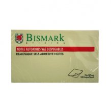 Bismark Bloc de 100 Notas Adhesivas 76x127mm - Color Amarillo (12 uds)
