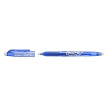 Pilot Boligrafo de gel borrable Frixion Ball - Punta de bola redonda 0.7mm - Trazo 0.4mm - Grip ergonomico - Color Azul (12 uds)