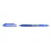 Pilot Boligrafo de gel borrable Frixion Ball - Punta de bola redonda 0.7mm - Trazo 0.4mm - Grip ergonomico - Color Azul (12 uds)