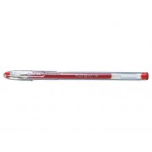 Pilot Boligrafo de Gel G1 - Recargable - Punta de Bola 0.5mm - Trazo 0.3mm - Cuerpo Transparente - Color Rojo (12 uds)