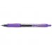 Pilot Boligrafo de Gel G2 Rollerball Retractil - Recargable - Punta de Bola Redonda 0.7mm - Trazo 0.32mm - Grip Ergonomico - Color Violeta (12 uds)