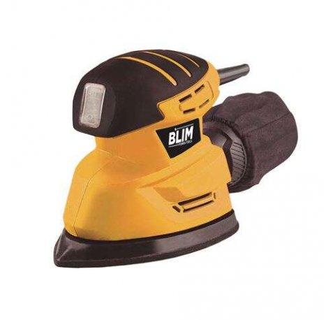 Blim Lijadora Orbital Tipo Mouse 130W - Velocidad Variable 0-15000rpm - Sistema Extraccion Polvo - Incluye Maletin con Accesorios