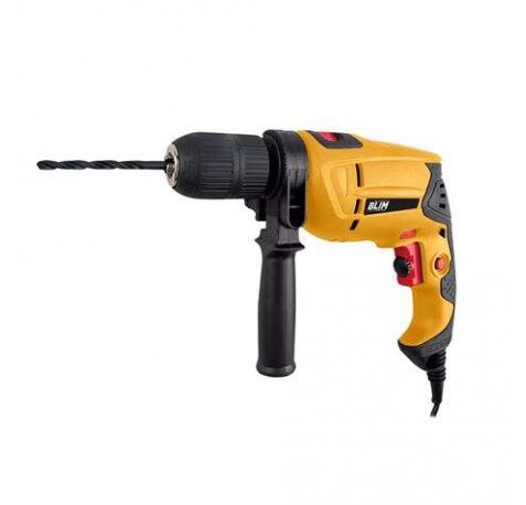 Blim Taladro Percutor 500W - Velocidad Regulable 0-3200rpm - Portabrocas de 13mm sin Llave - Boton de Bloqueo - Incluye Maletin con Accesorios