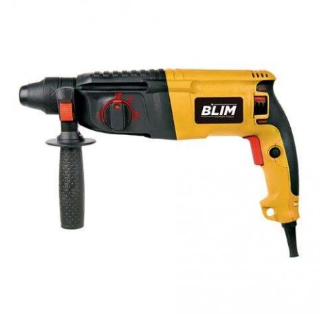 Blim Taladro SDS 800W 3 Julios - Funcion Martillo Percutor - Velocidad Regulable 0-1100rpm - Portabrocas Cambio Rapido SDS - Boton de Bloqueo - Incluye Maletin con Accesorios