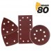Blim Pack de 9 Lijas con Velcro para Lijadora BL0151 - Grano 80 - 3 Formatos