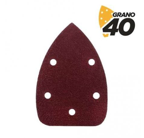 Blim Pack de 10 Lijas con Velcro para Lijadora BL0124 - Grano 40 - Formato Triangular