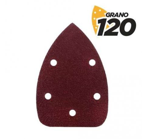 Blim Pack de 10 Lijas con Velcro para Lijadora BL0124 - Grano 120 - Formato Triangular