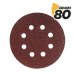 Blim Pack de 10 Lijas con Velcro para Lijadora BL0136 - 125mm - Grano 80 - Formato Circular