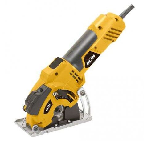 Blim Mini Sierra Circular 85mm - Potencia 500W - Velocidad 7000rpm - Capacidad de Corte 0-25mm - Incluye 3 Discos de Corte