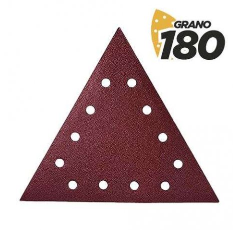 Blim Pack de 5 Lijas con Velcro para Lijadora BL0223 - Grano 180 - Formato Triangular