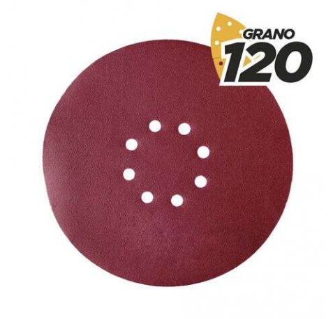 Blim Pack de 5 Lijas con Velcro para Lijadora BL0223 - Grano 120 - Formato Circular