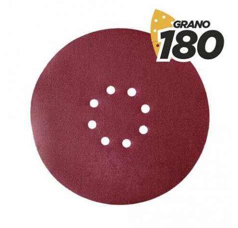 Blim Pack de 5 Lijas con Velcro para Lijadora BL0223 - Grano 180 - Formato Circular