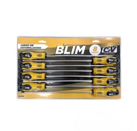 Blim Juego 8 Piezas Destornilladores Largos