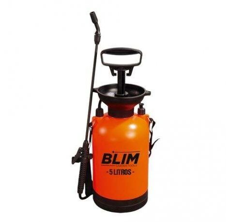 Blim Sulfatadora/Pulverizador de Mano 5L - Bomba con Presion hasta 3 bar - Boquilla Regulable - Correa para Colgar al Hombro